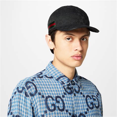 cap gucci black|black gucci hat men.